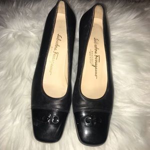 Ferragamo black heels